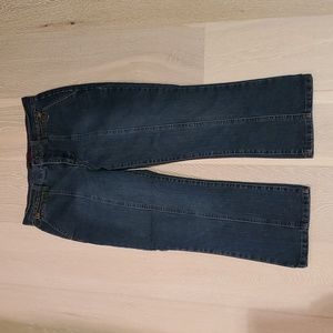 Gloria Denim Flare Capris